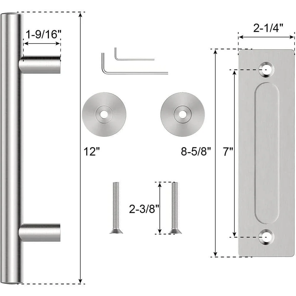Sliding Barn Door Handle Set 12